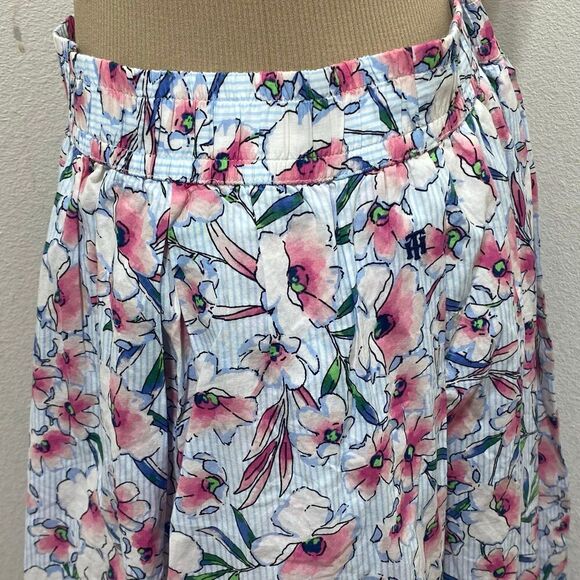 TOMMY HILFIGER Women's Floral Elastic Waist Midi Wear To Work A-Line XL Skirt - Picture 8 of 12